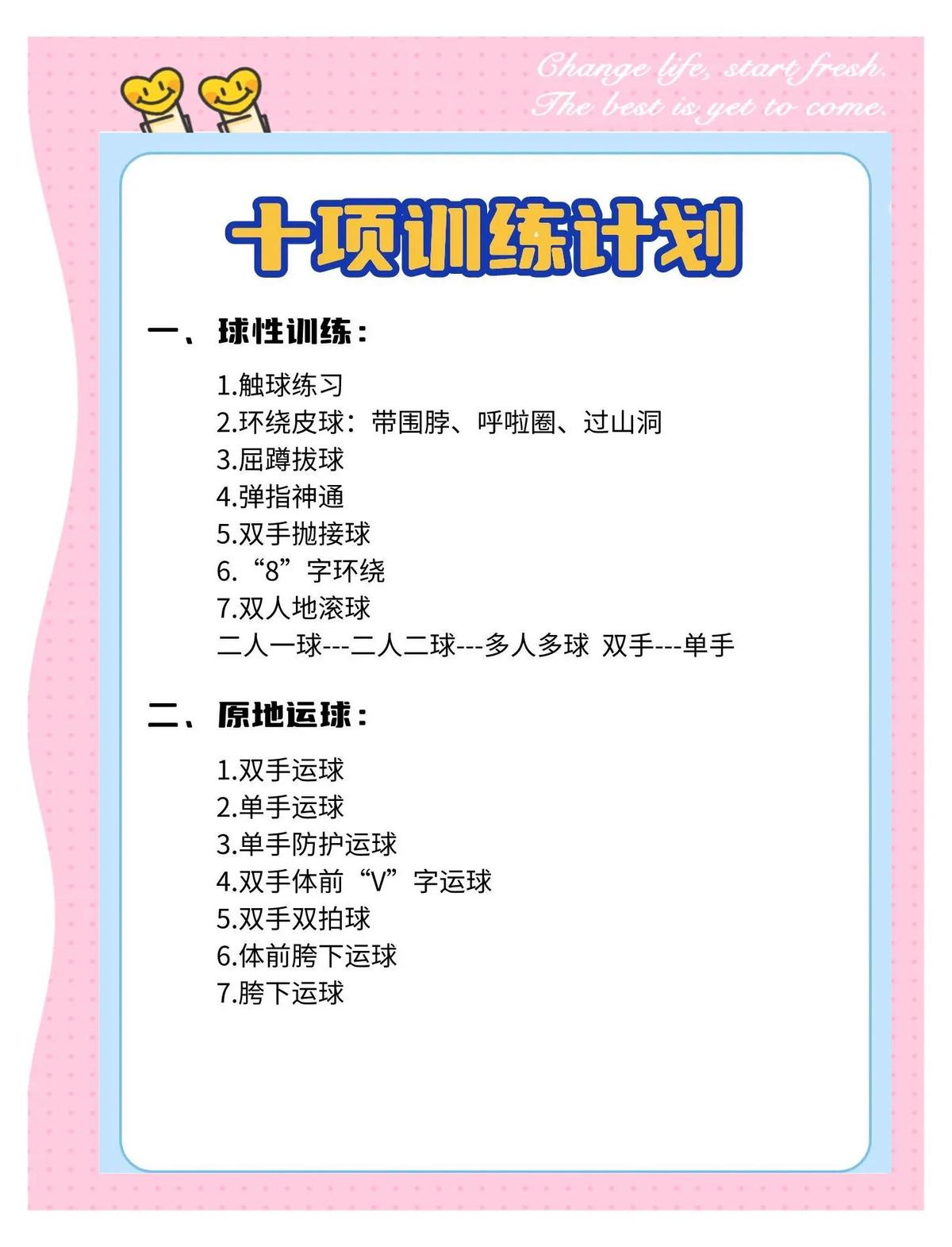 如何制定个性化的篮球技能训练计划